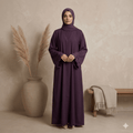 Scalloped Lace Cuff Nida Abaya – Casual Modest Fashion Canada