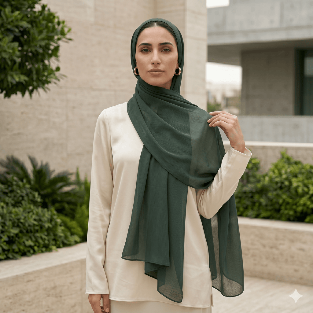 Premium Chiffon Scarf – Lightweight Modest Hijab | North Abaya