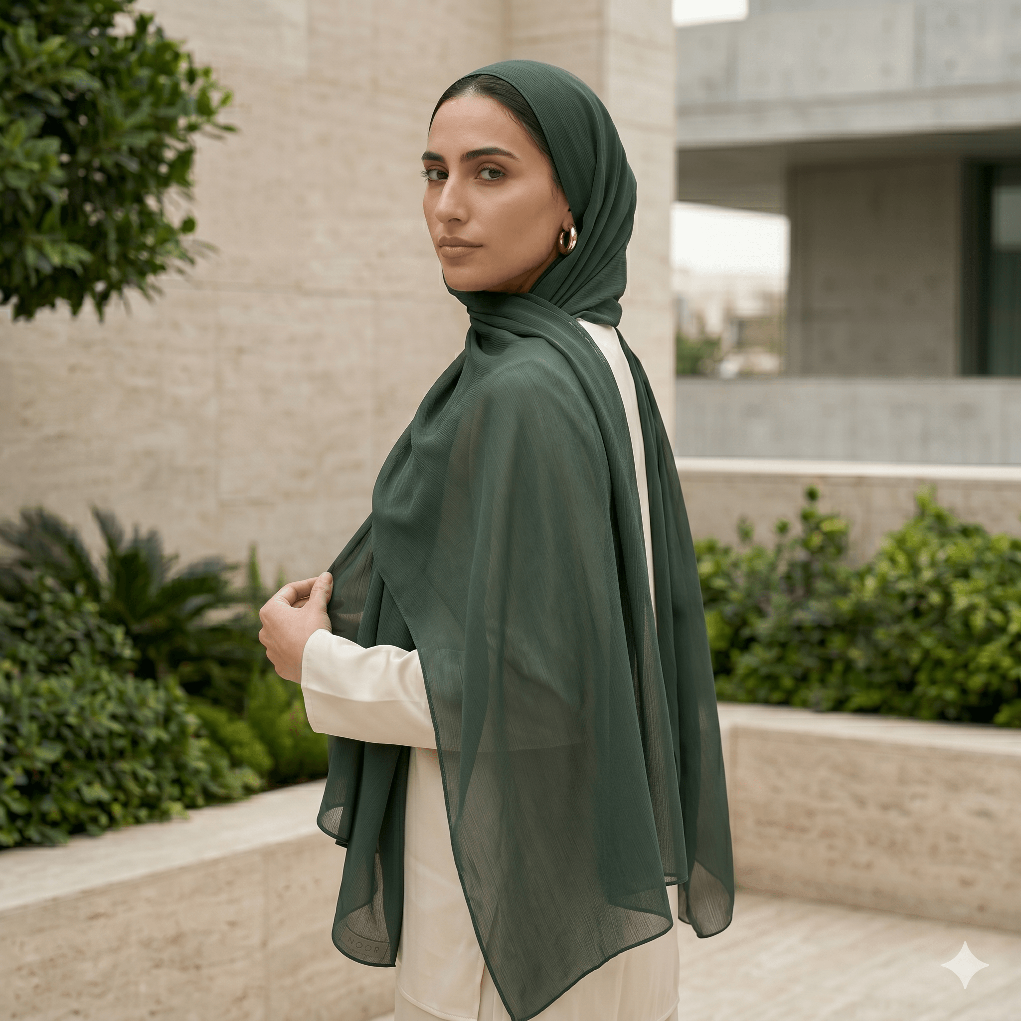 Premium Chiffon Scarf – Lightweight Modest Hijab | North Abaya