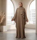Scattered Stone Embellished Batwing Kaftan – 2-Piece Luxury Party Wear Modest Fashion Canada