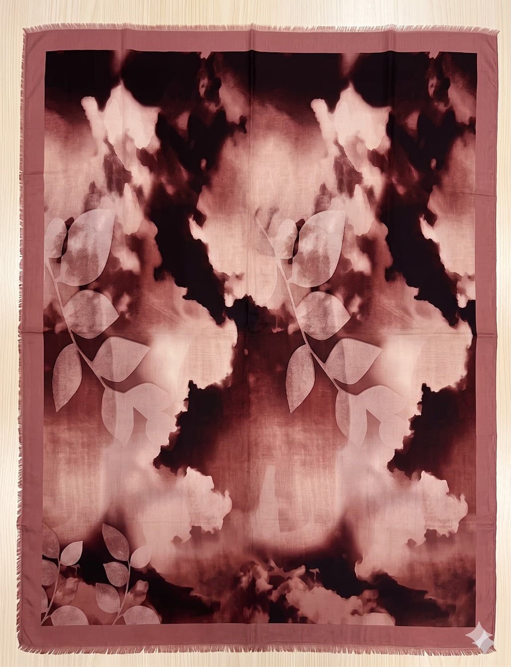 Leaf Print Chiffon Scarf – Printed Hijab Scarf Canada