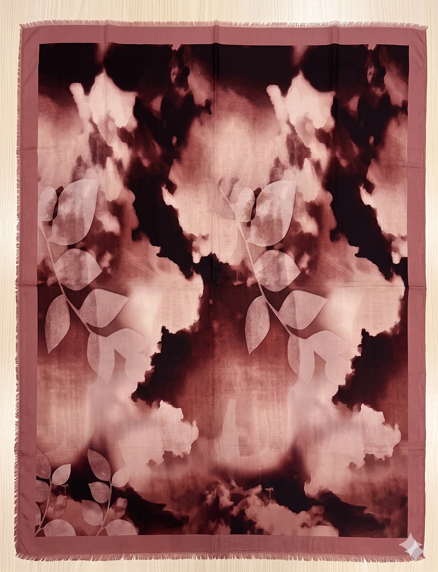 Leaf Print Chiffon Scarf – Printed Hijab Scarf Canada