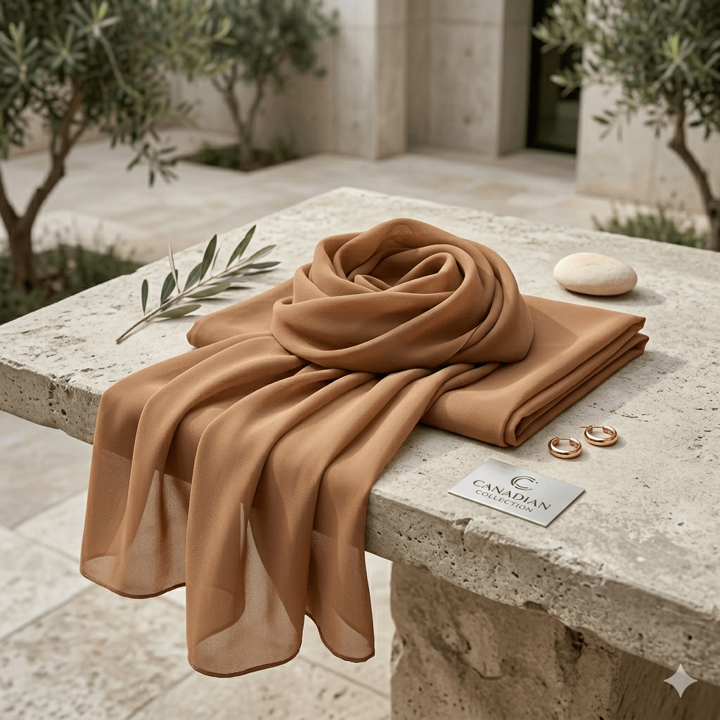 Premium Chiffon Scarf – Lightweight Modest Hijab | North Abaya