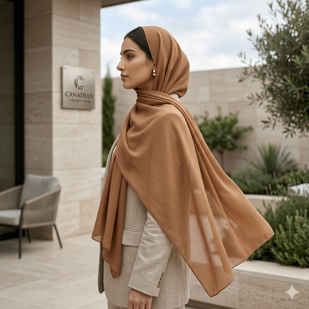 Premium Chiffon Scarf – Lightweight Modest Hijab | North Abaya