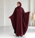 Gold Dot Print Batwing Kaftan – 2-Piece Luxury Modest Fashion Canada