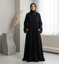Classic Pocket Front Close Abaya – Everyday Essential Modest Fashion Canada