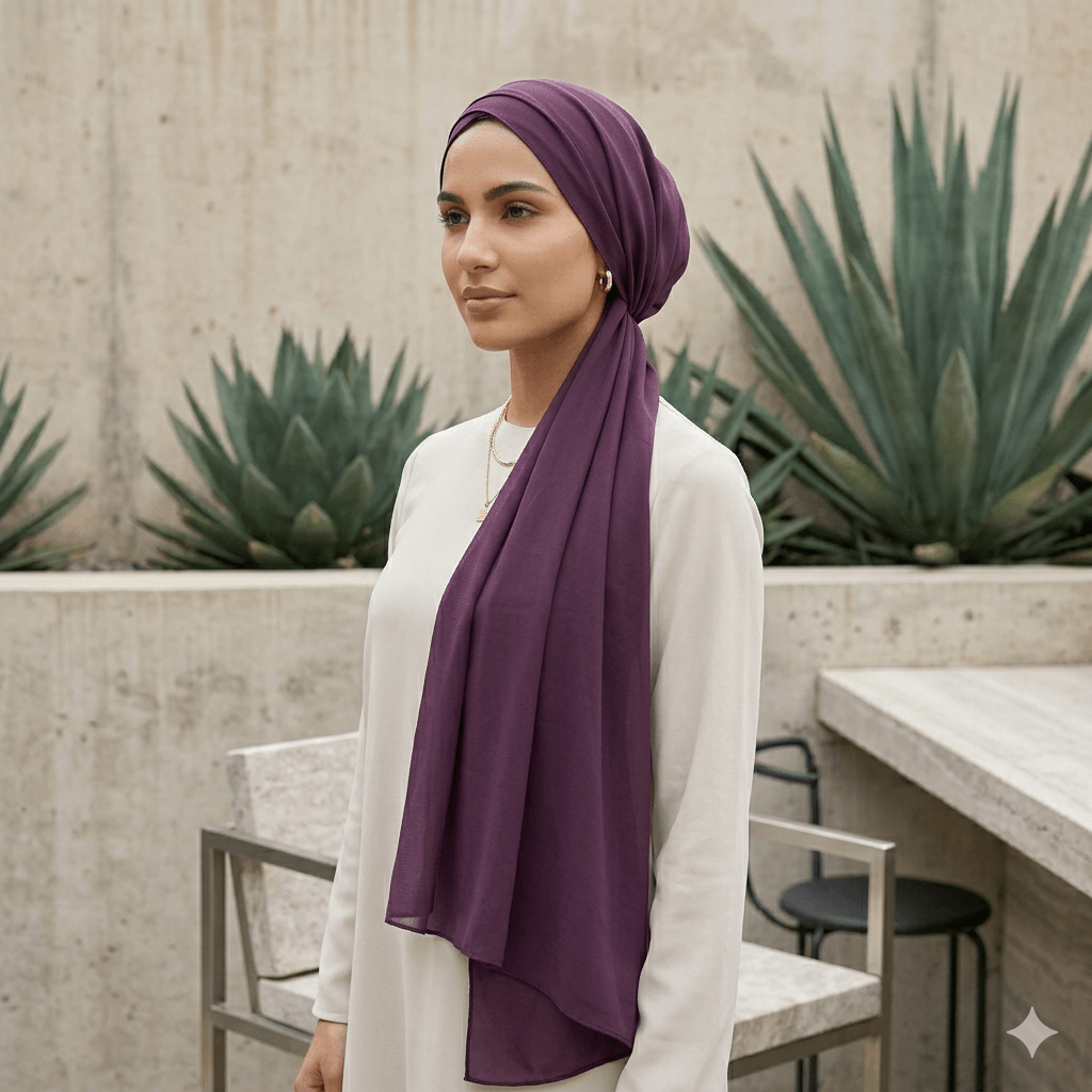 Premium Chiffon Scarf – Lightweight Modest Hijab | North Abaya