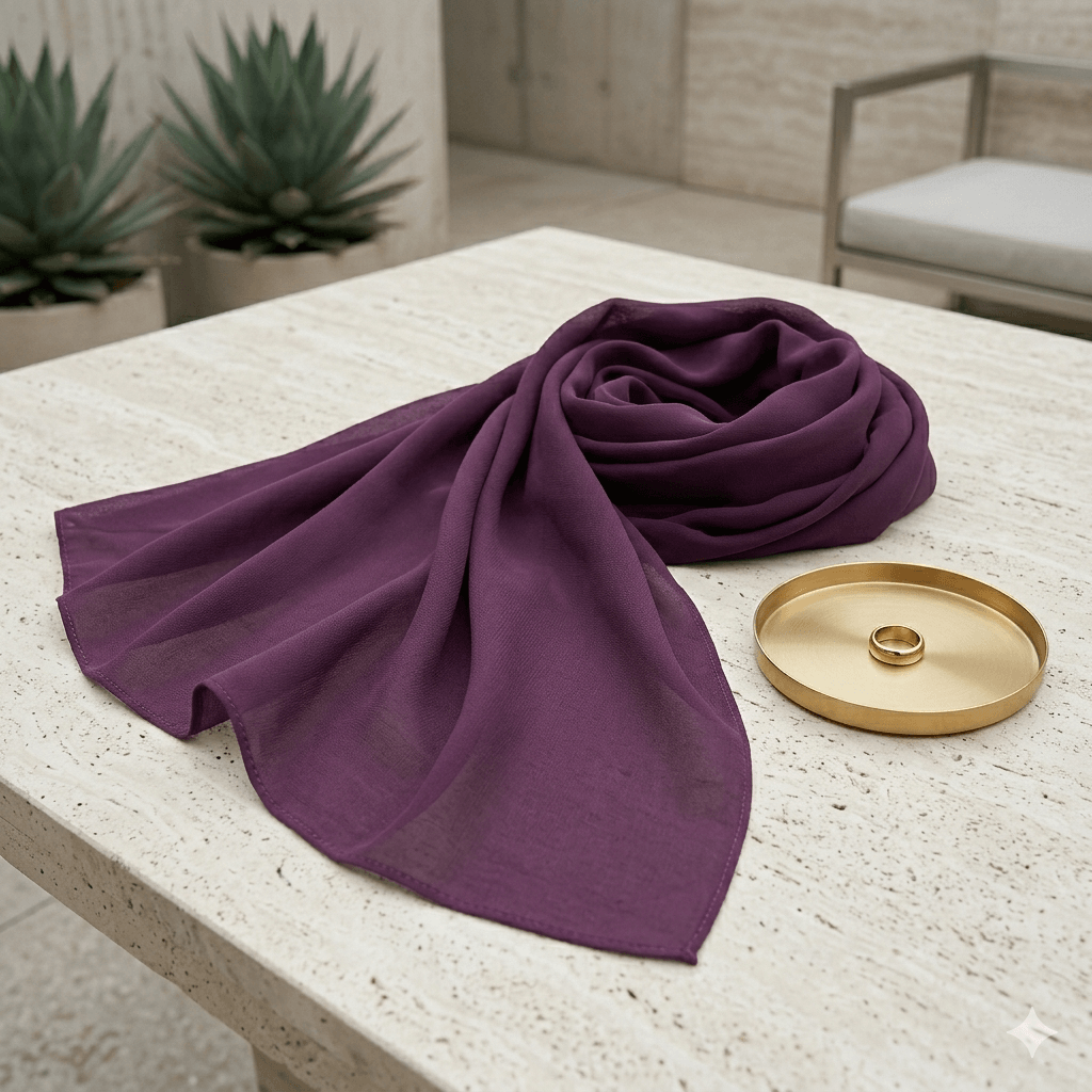 Premium Chiffon Scarf – Lightweight Modest Hijab | North Abaya