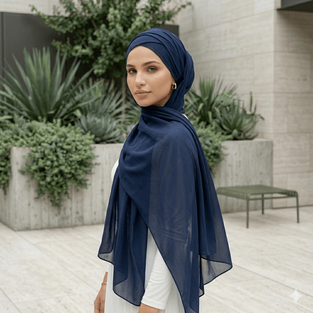 Premium Chiffon Scarf – Lightweight Modest Hijab | North Abaya