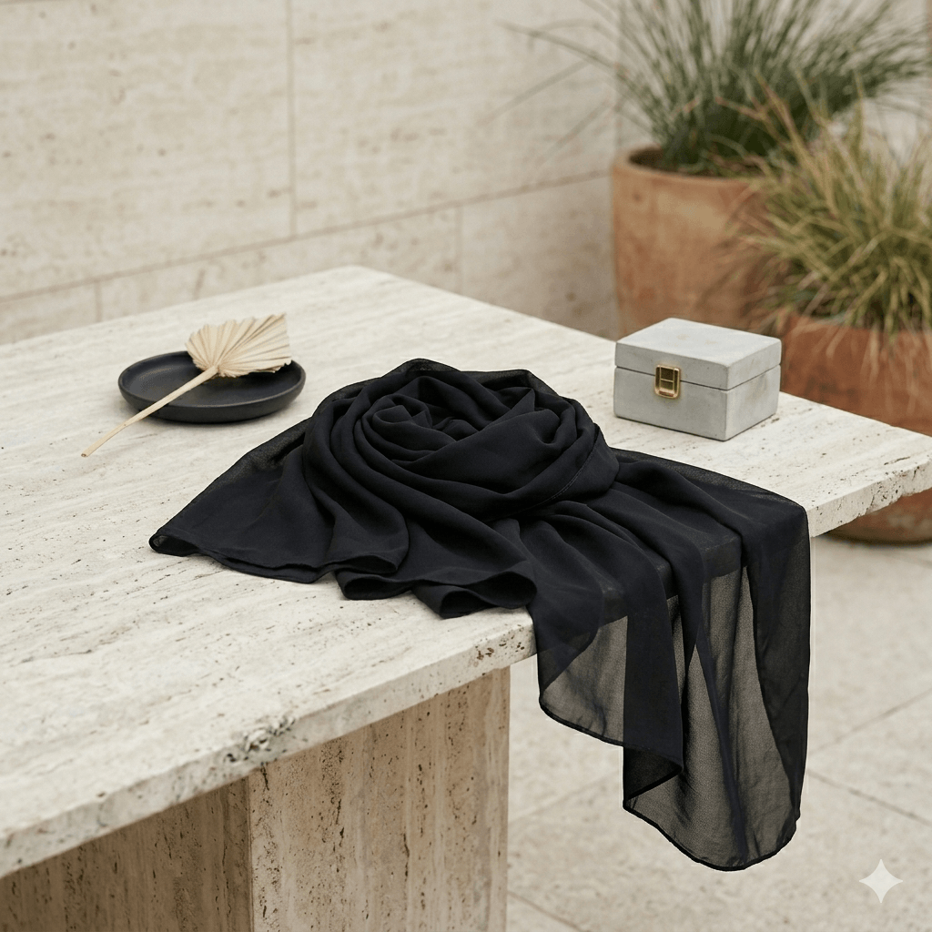 Premium Chiffon Scarf – Lightweight Modest Hijab | North Abaya