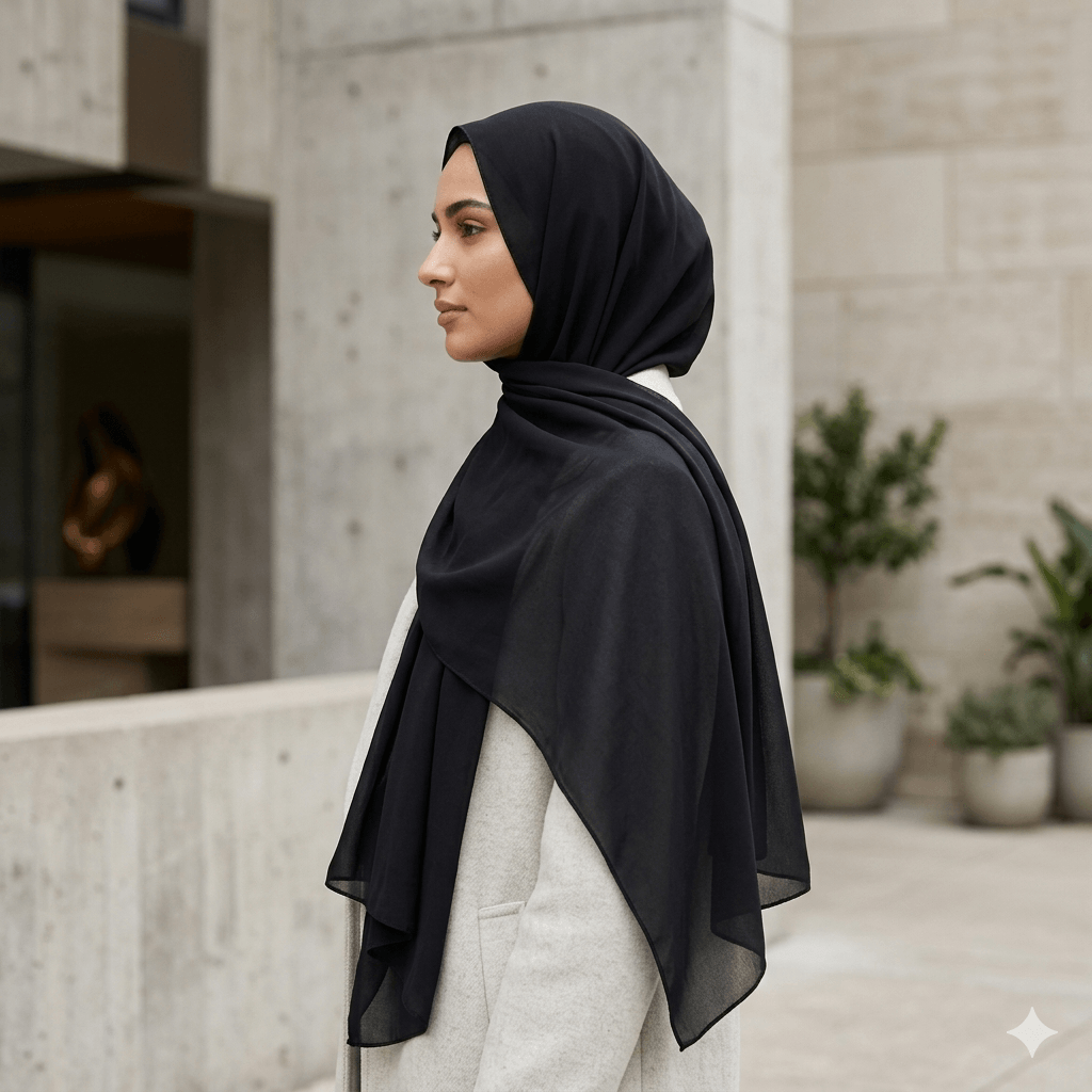 Premium Chiffon Scarf – Lightweight Modest Hijab | North Abaya