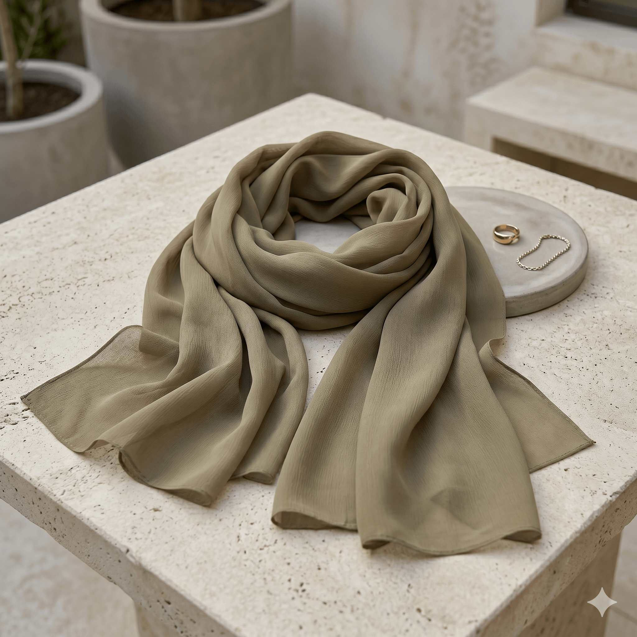 Premium Georgette Scarf – Breathable Modest Hijab | North Abaya