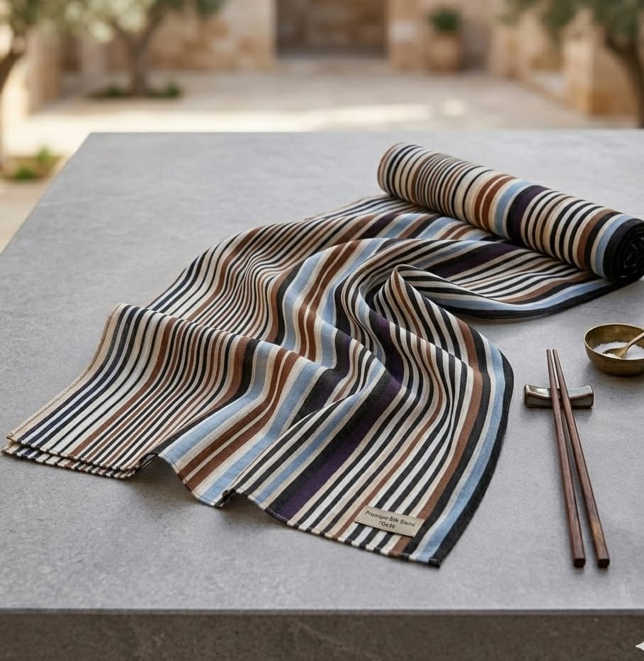 Camel Stripe Print Chiffon Scarf – Hijab Canada