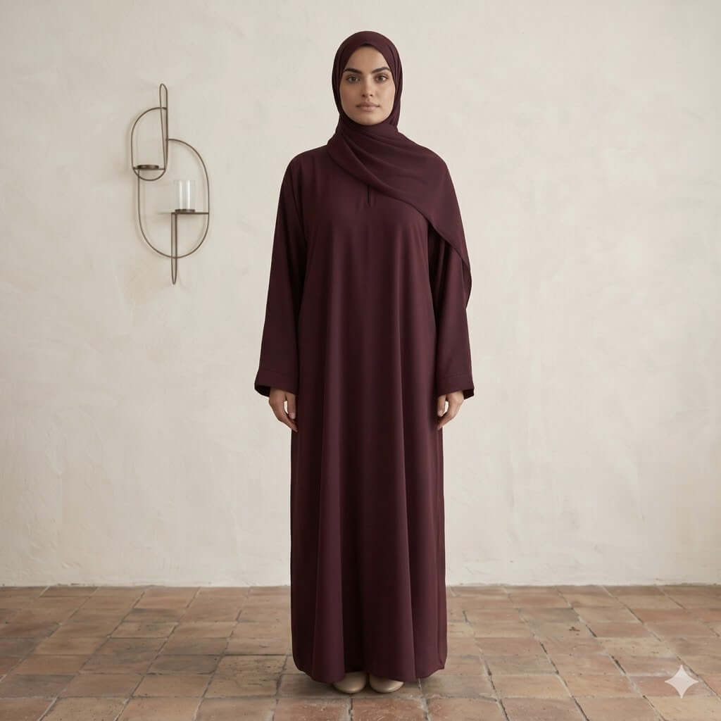 Plain Flare Nida Abaya – Loose Fit Pocket, Fashion Canada
