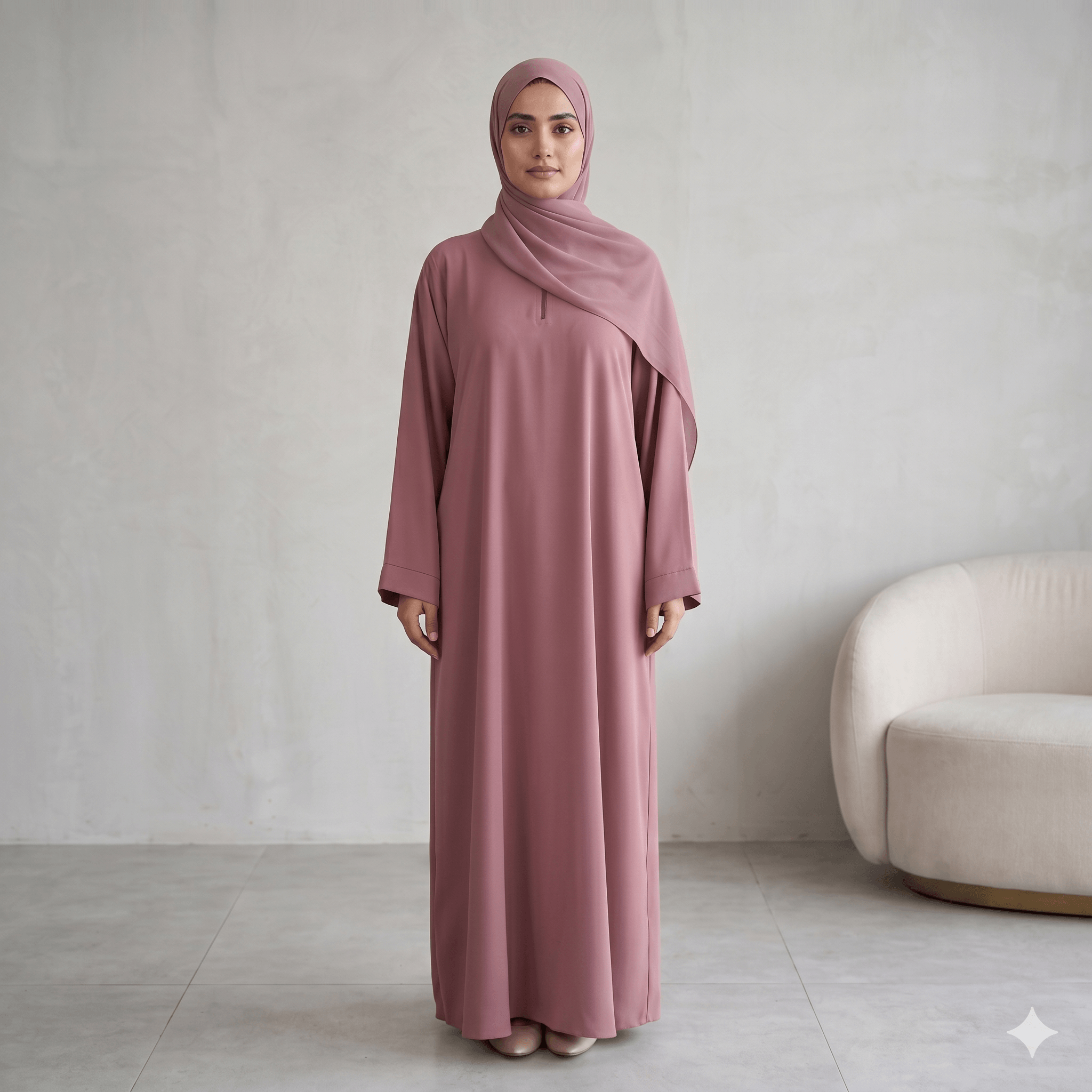Plain Flare Nida Abaya – Loose Fit Pocket, Fashion Canada