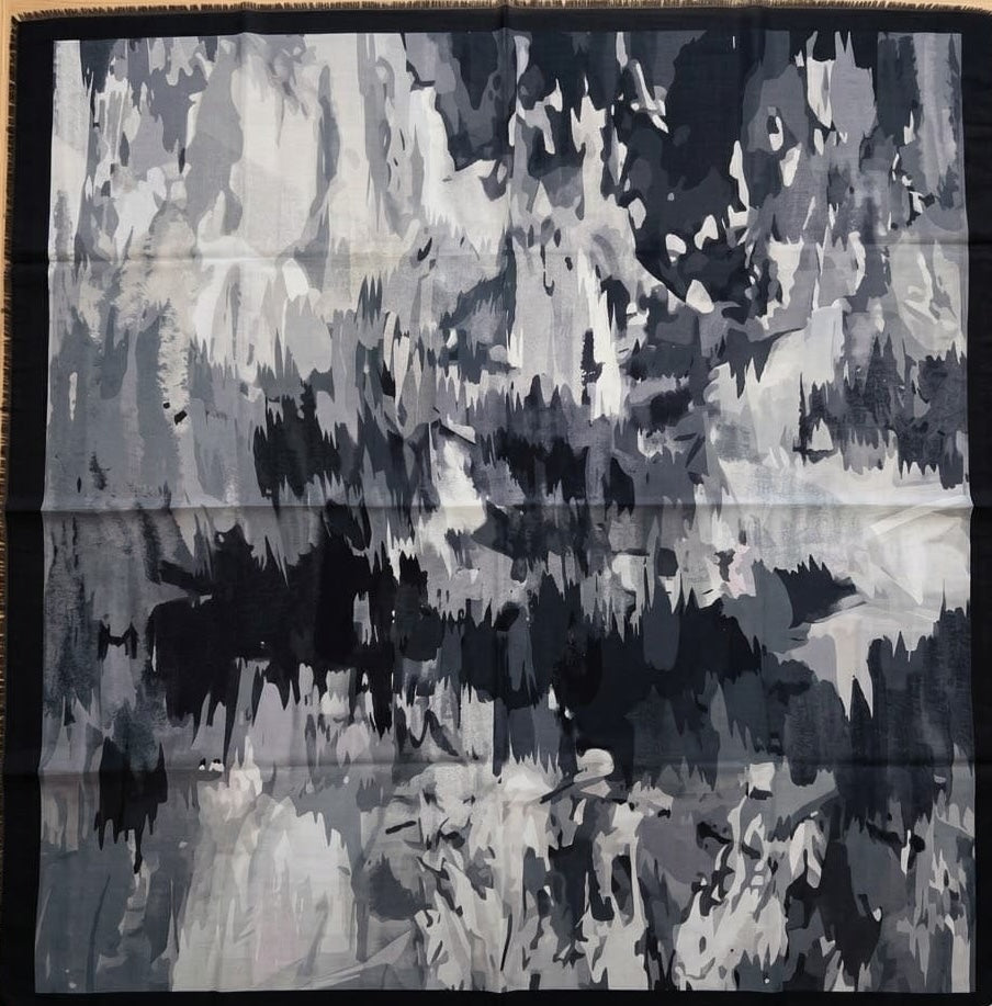 Sage Botanical Print Chiffon Scarf – Hijab Scarf Canada