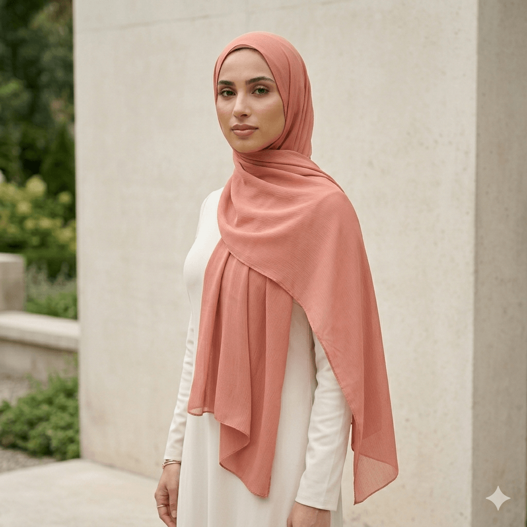 Premium Georgette Scarf – Breathable Modest Hijab | North Abaya