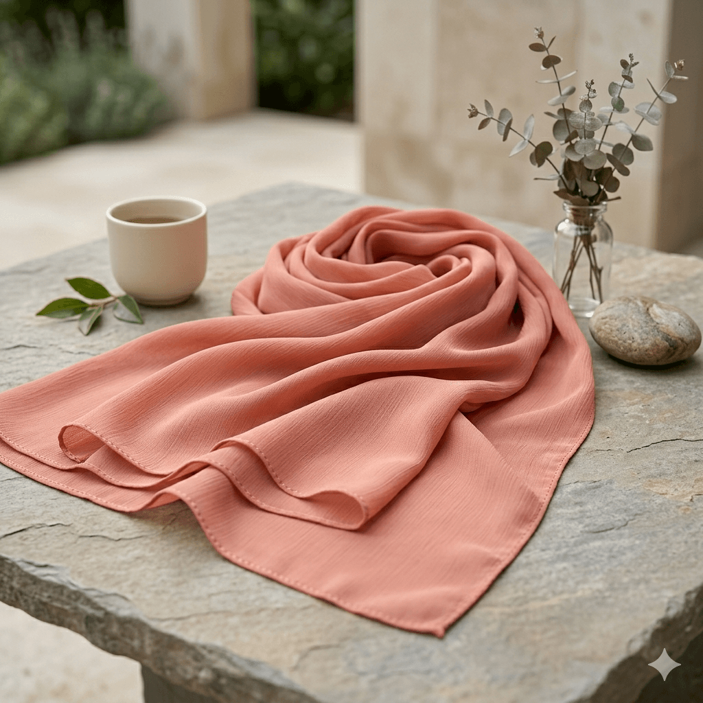 Premium Georgette Scarf – Breathable Modest Hijab | North Abaya