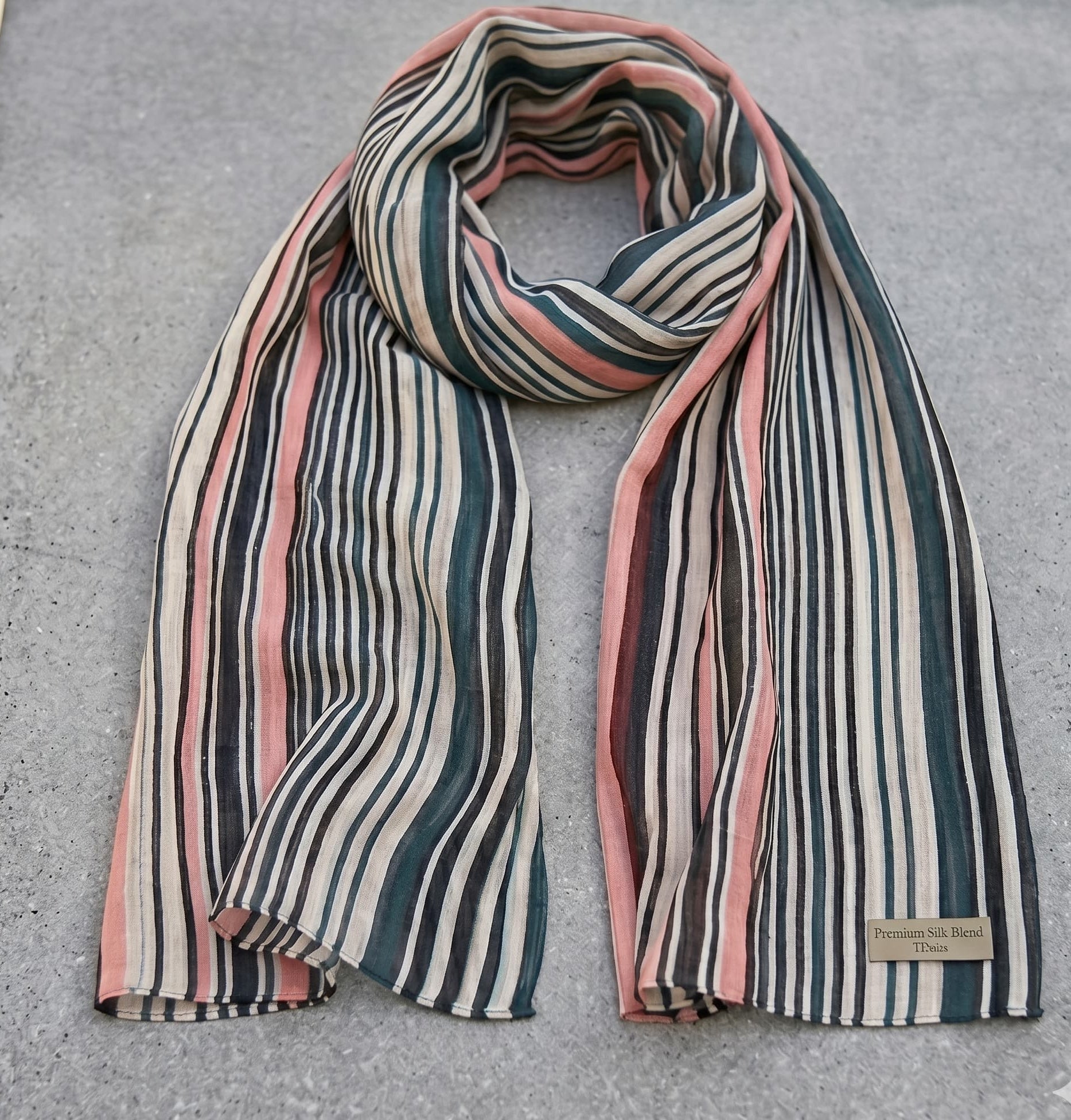Camel Stripe Print Chiffon Scarf – Hijab Canada