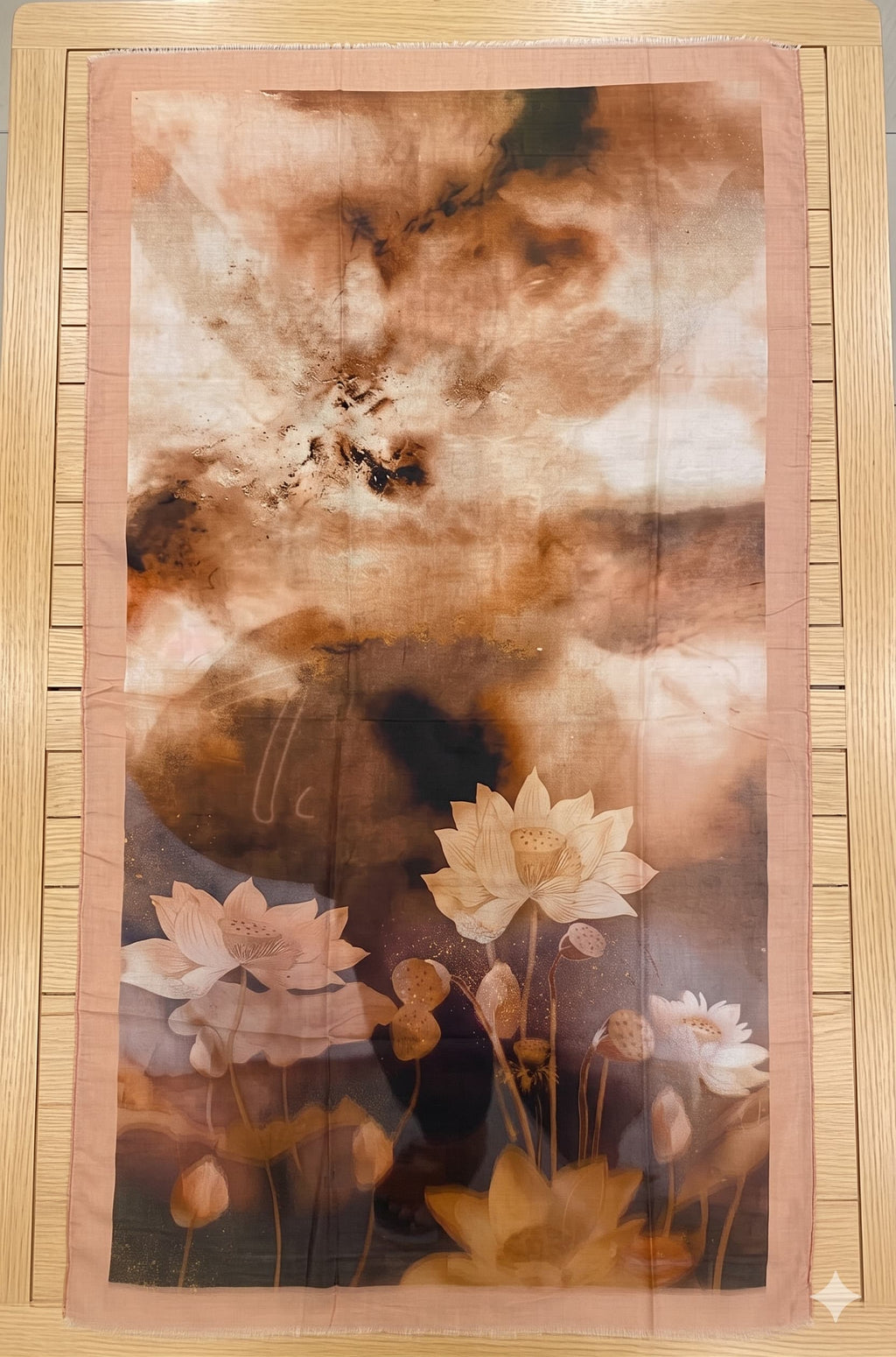 Lotus Print Chiffon Scarf – Hijab Scarf Canada