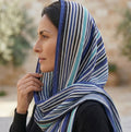 Camel Stripe Print Chiffon Scarf – Hijab Canada