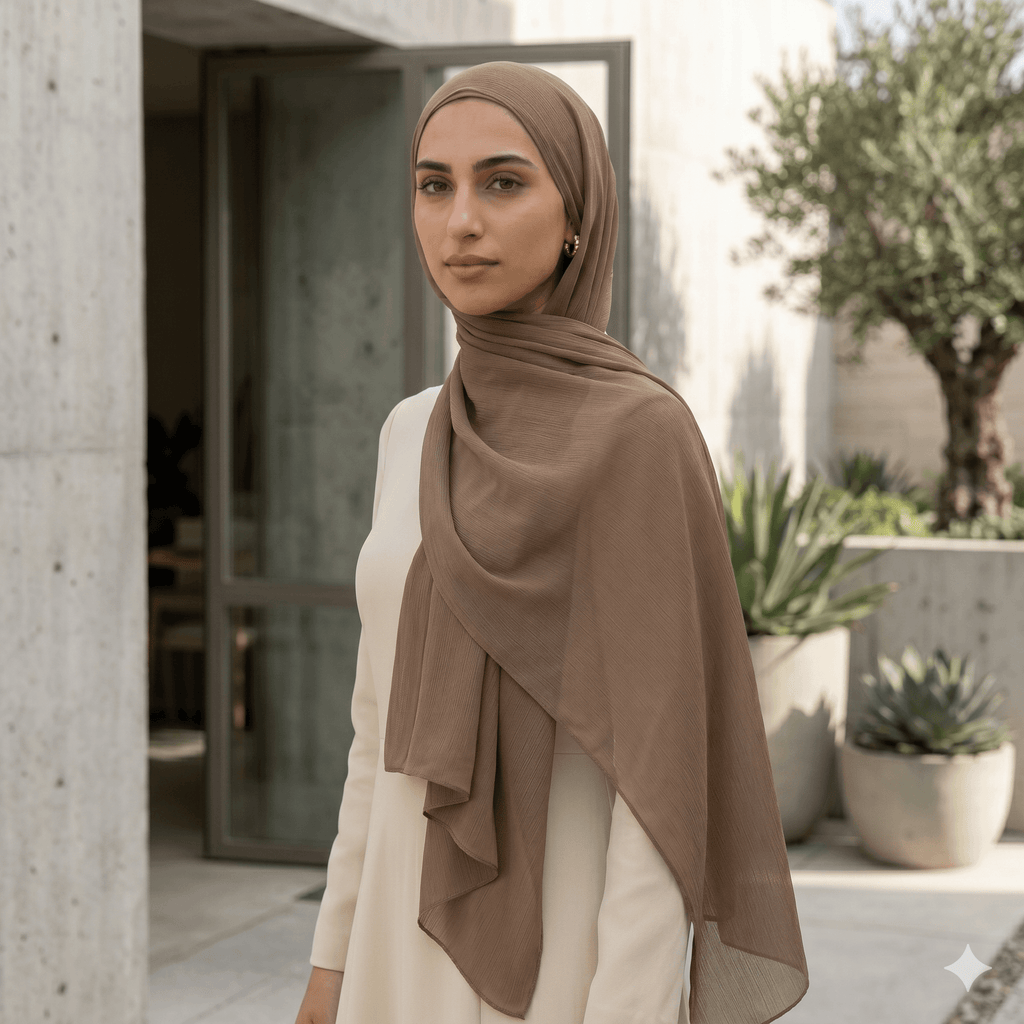 Premium Georgette Scarf – Breathable Modest Hijab | North Abaya