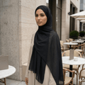 Premium Crinkle Chiffon Scarf – Textured Modest Hijab | North Abaya