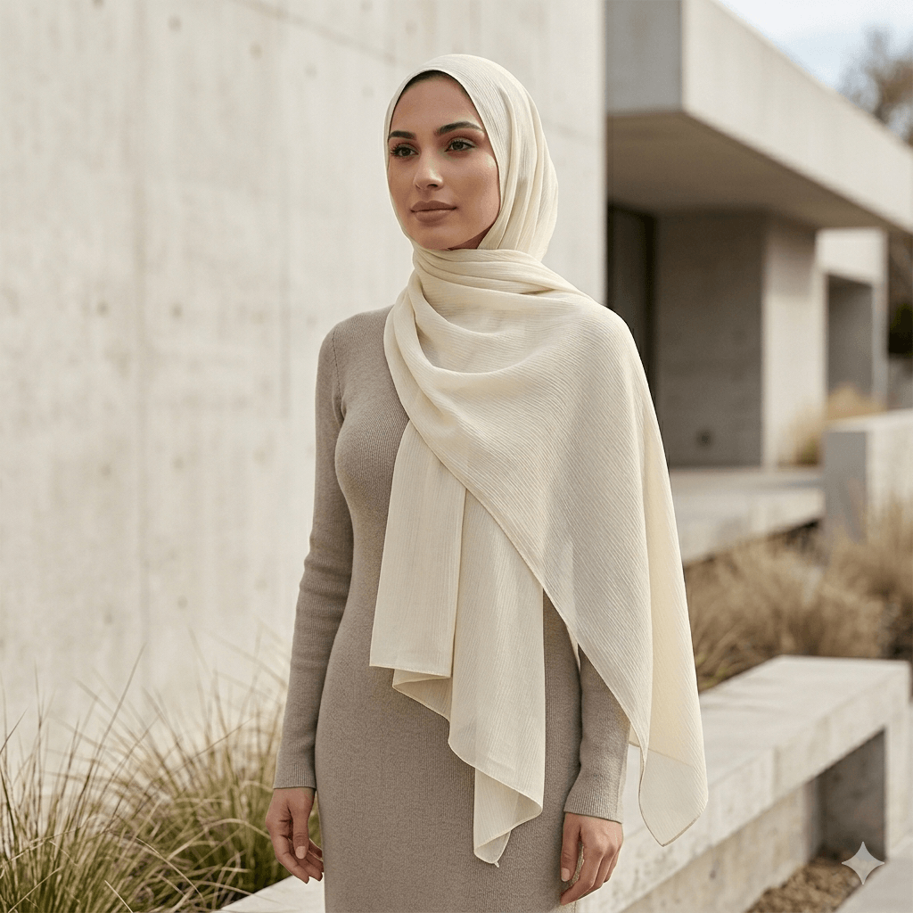 Premium Georgette Scarf – Breathable Modest Hijab | North Abaya