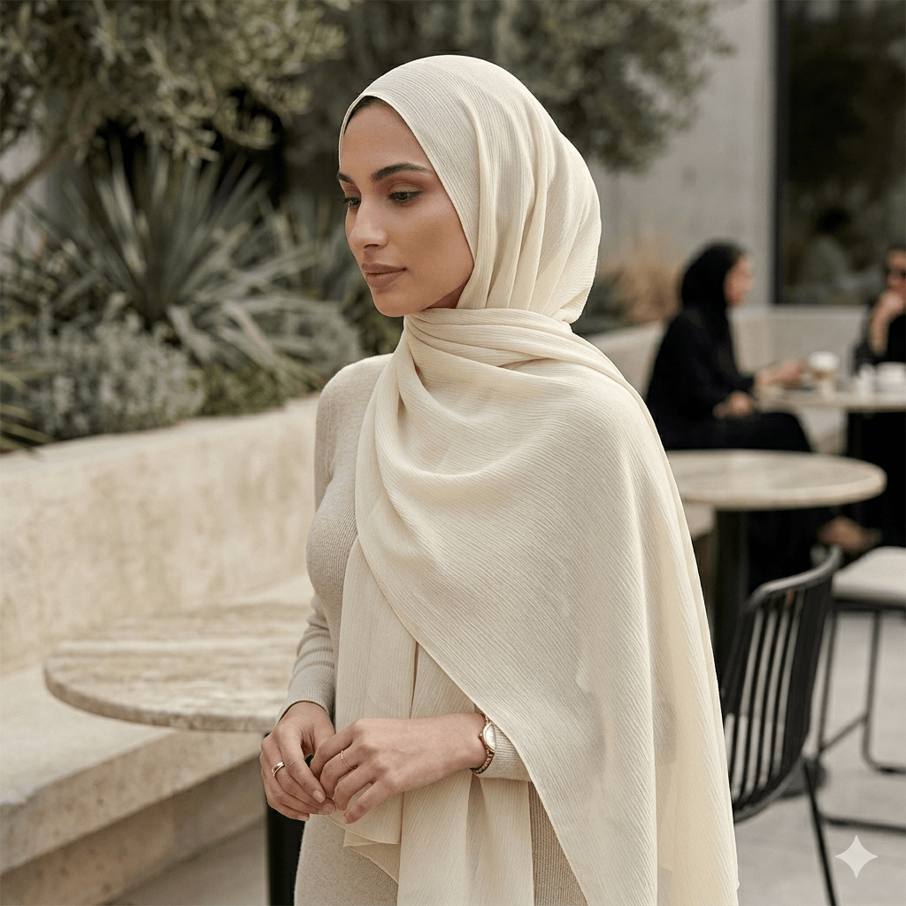 Premium Georgette Scarf – Breathable Modest Hijab | North Abaya