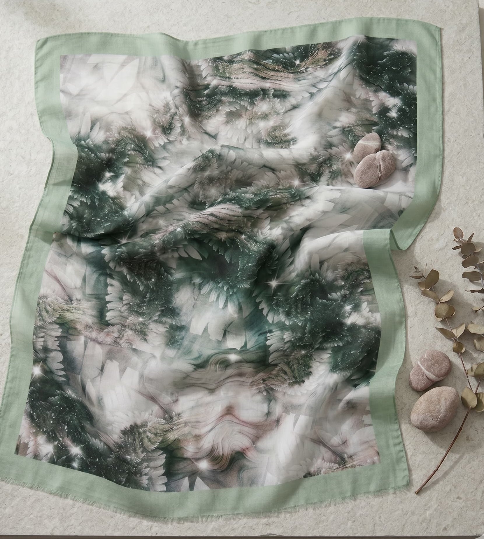 Blush Botanical Bloom Chiffon Scarf – Hijab Canada