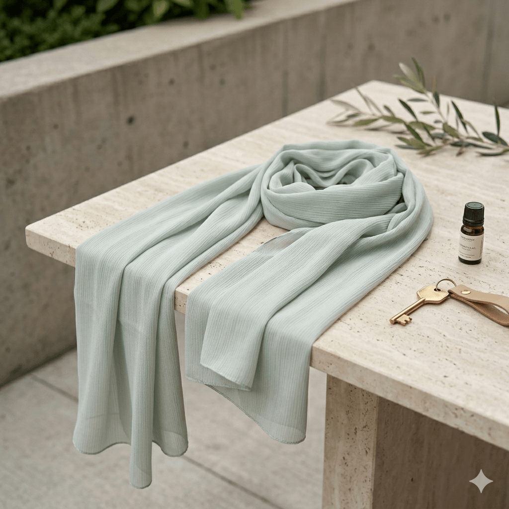 Premium Georgette Scarf – Breathable Modest Hijab | North Abaya