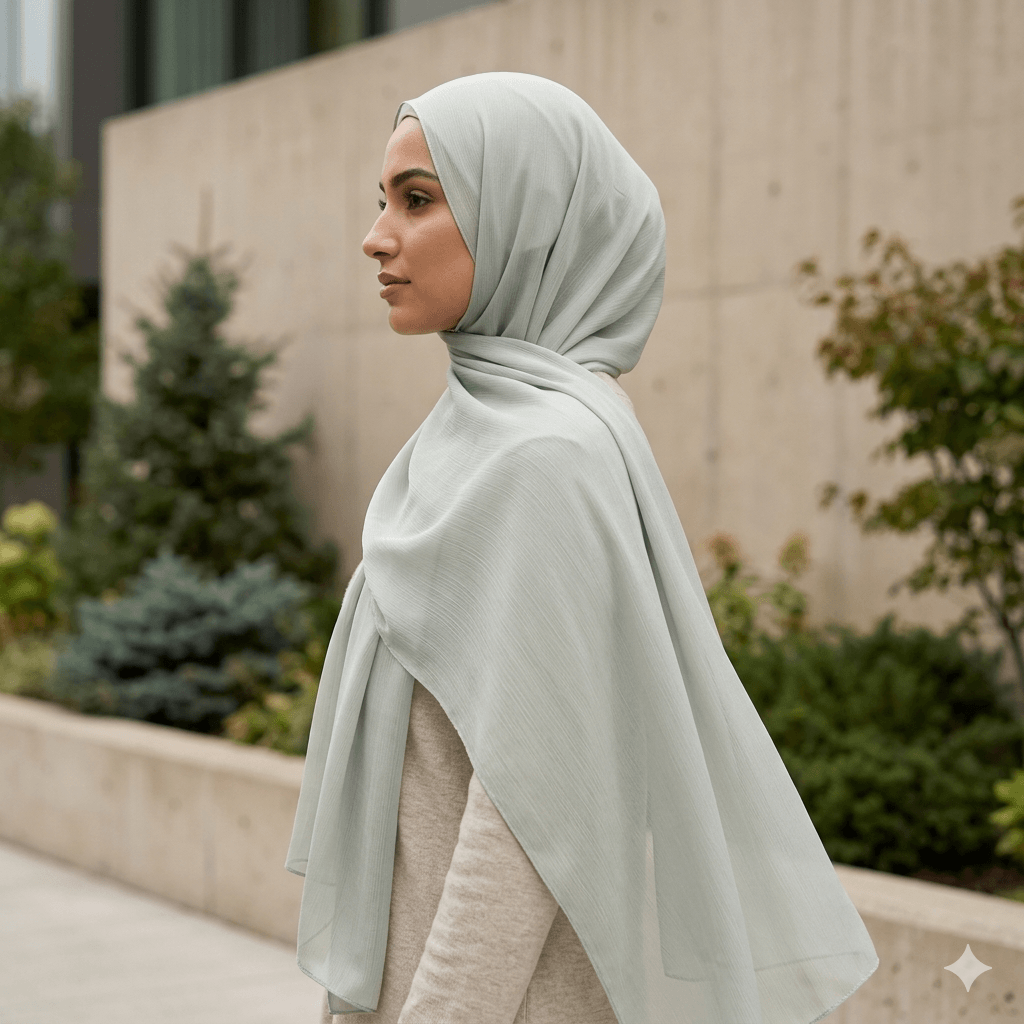 Premium Georgette Scarf – Breathable Modest Hijab | North Abaya