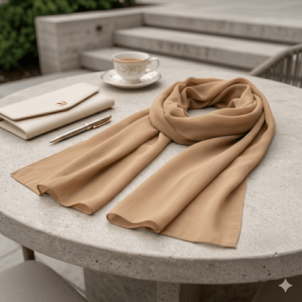 Premium Georgette Scarf – Breathable Modest Hijab | North Abaya