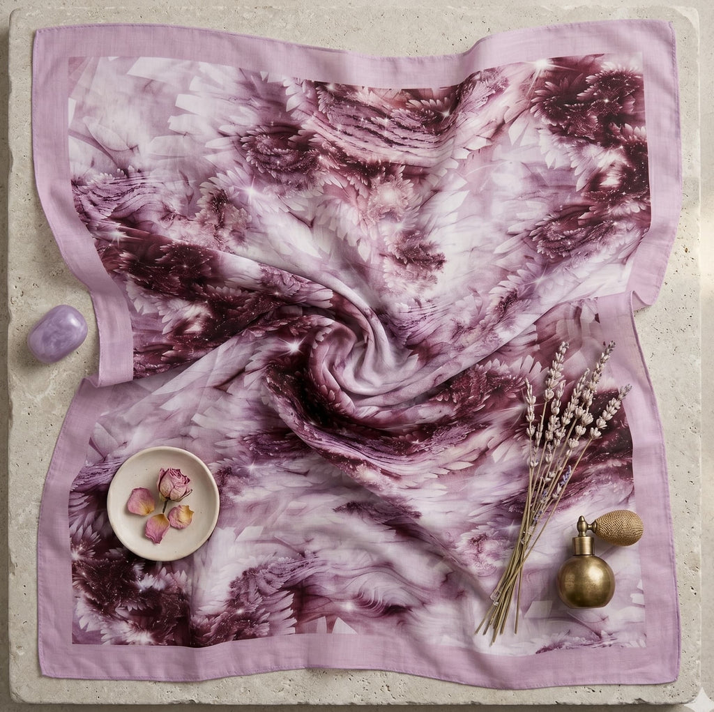Blush Botanical Bloom Chiffon Scarf – Hijab Canada