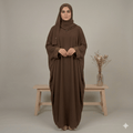Stone Work Georgette Kaftan with Scarf – 2 Piece Set | Canada