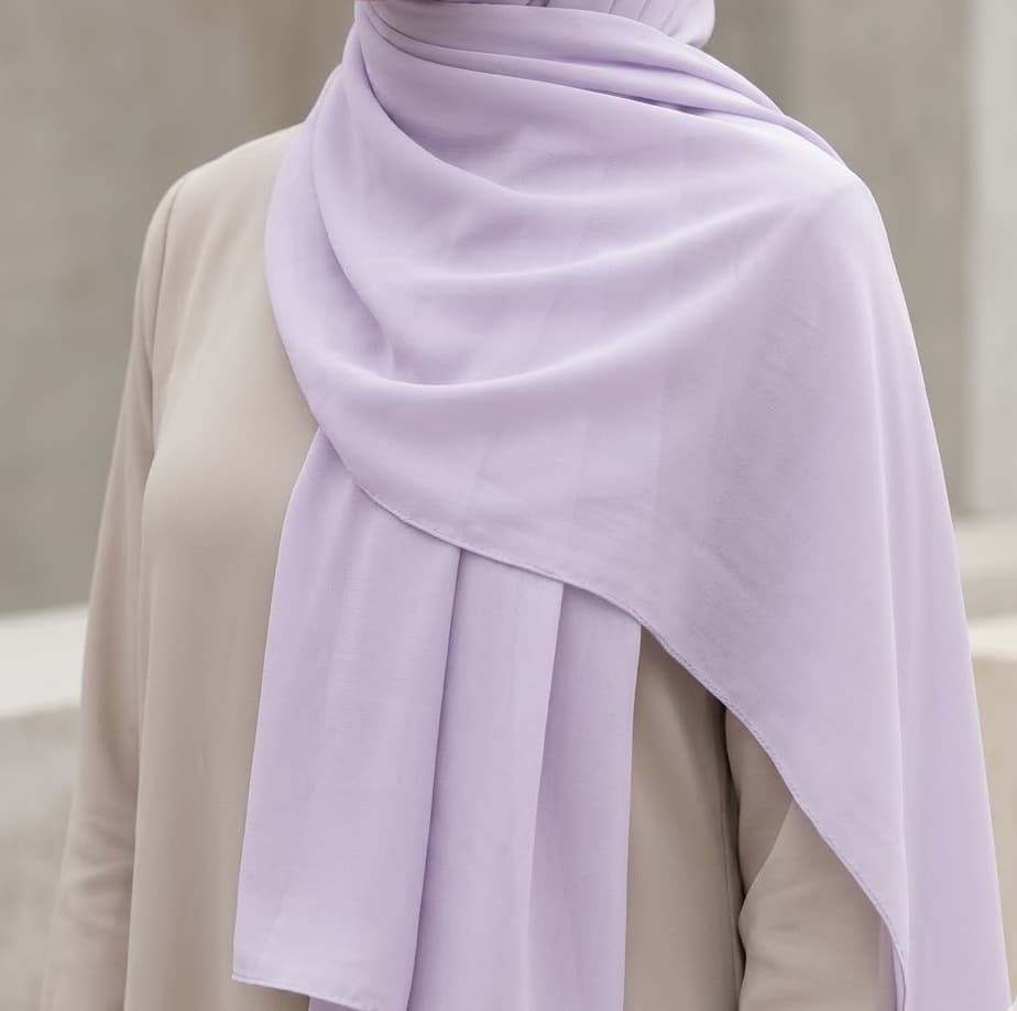 Teal Solid Georgette Hijab Scarf – Multicolor Canada