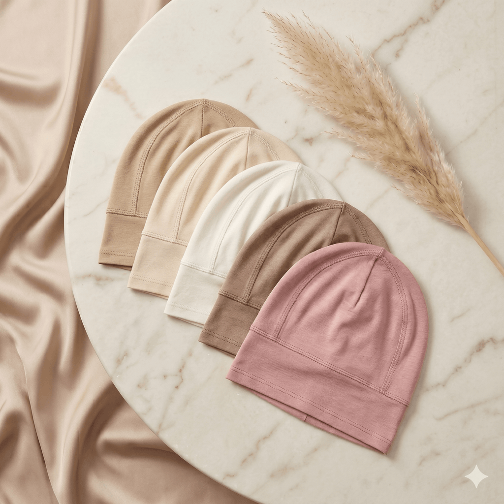 Premium Hijab Inner Cap Set – 4-Piece Under-Hijab Liner | North Abaya