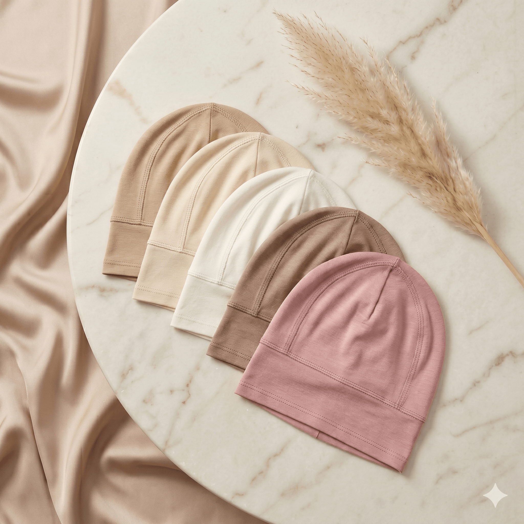 Premium Hijab Inner Cap Set – 4-Piece Under-Hijab Liner | North Abaya
