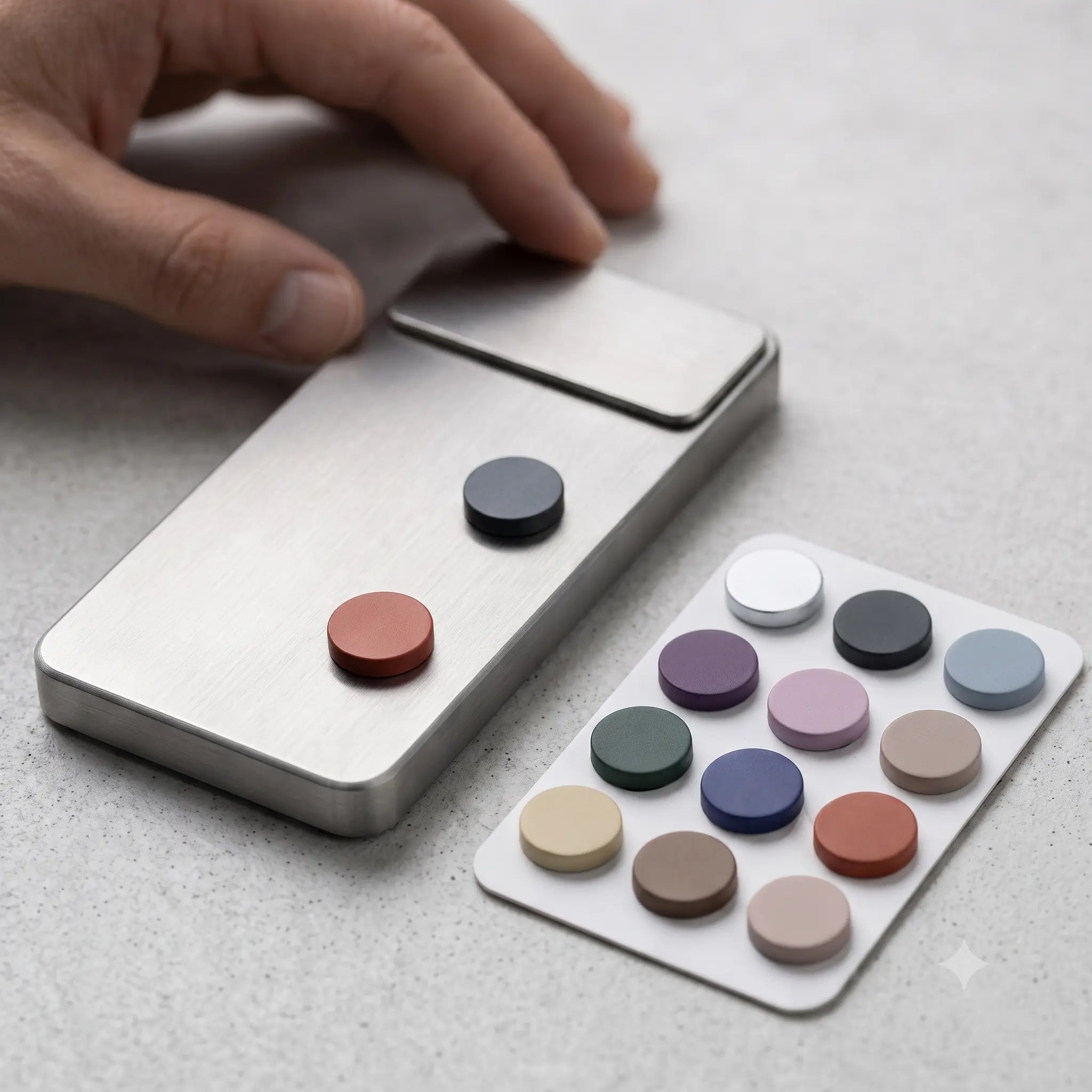 Muted Tone Brooch — Earthy Palette
