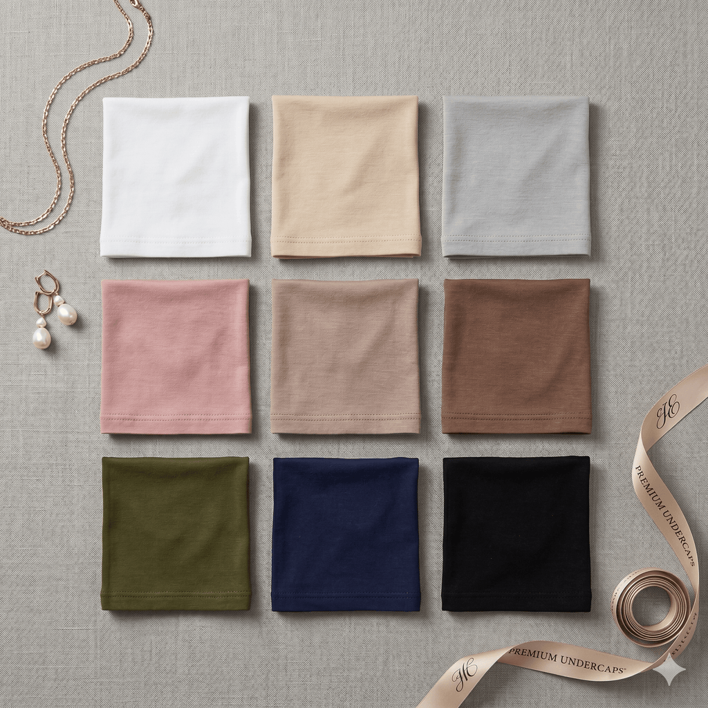 Premium Hijab Inner Cap Set – 4-Piece Under-Hijab Liner | North Abaya