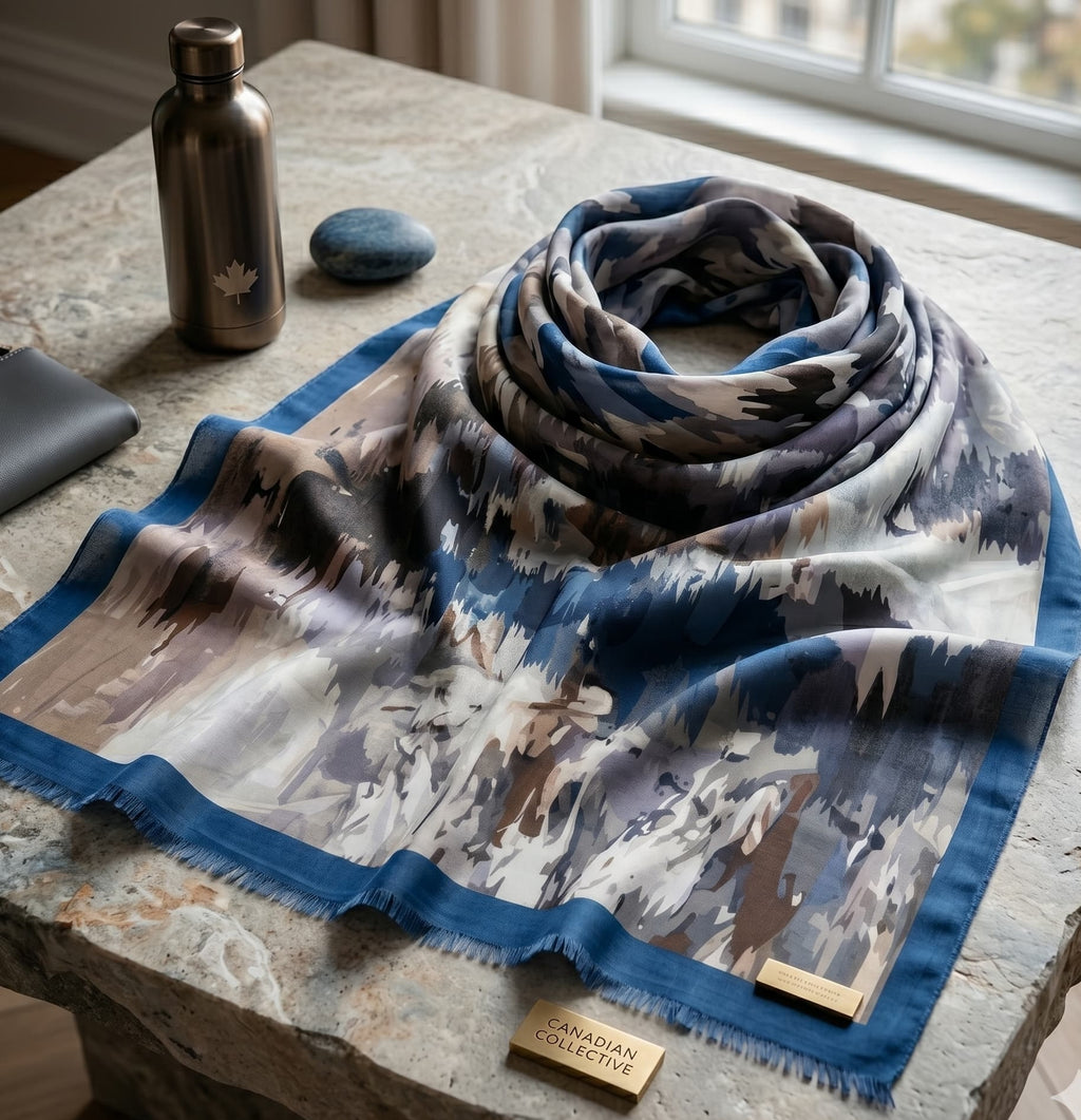 Sage Botanical Print Chiffon Scarf – Hijab Scarf Canada