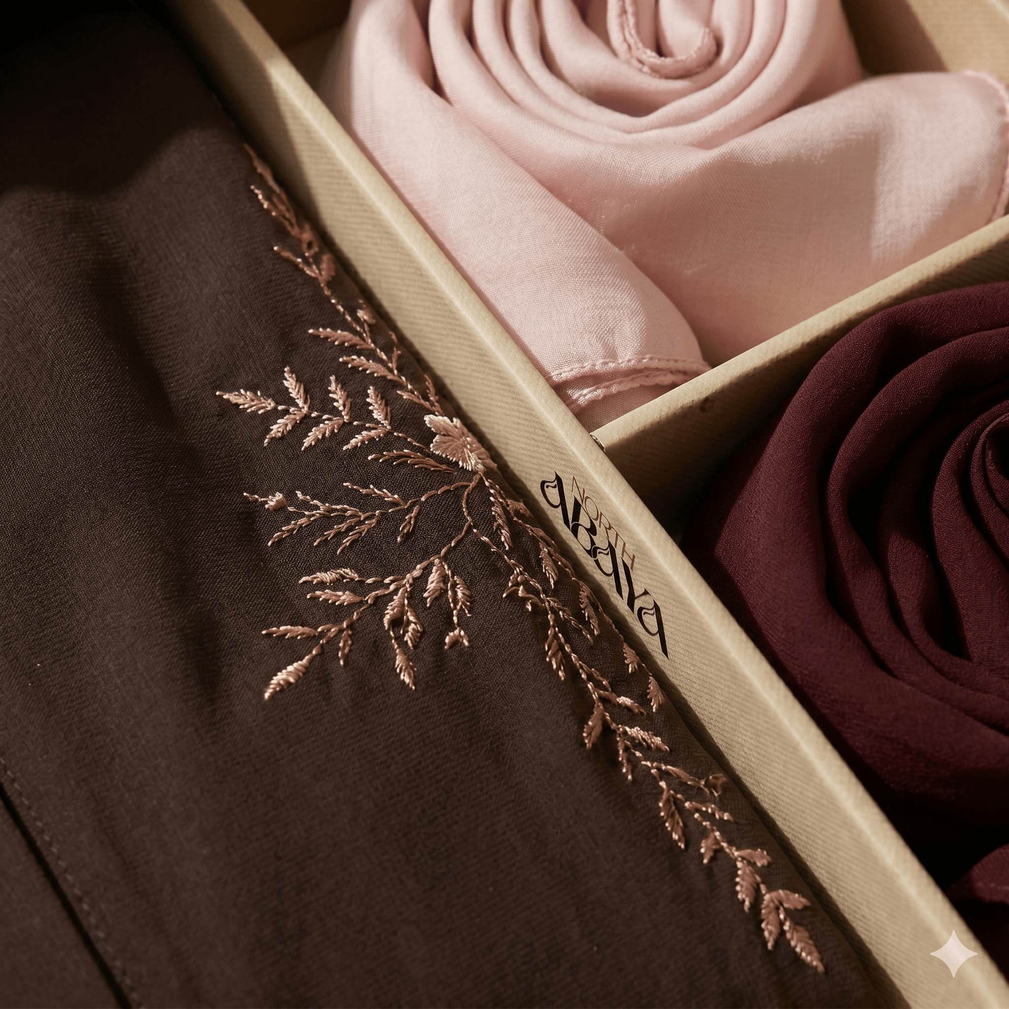Abaya & 2 Scarf Gift Set Box – Luxury Modest Fashion Bundle | North Abaya