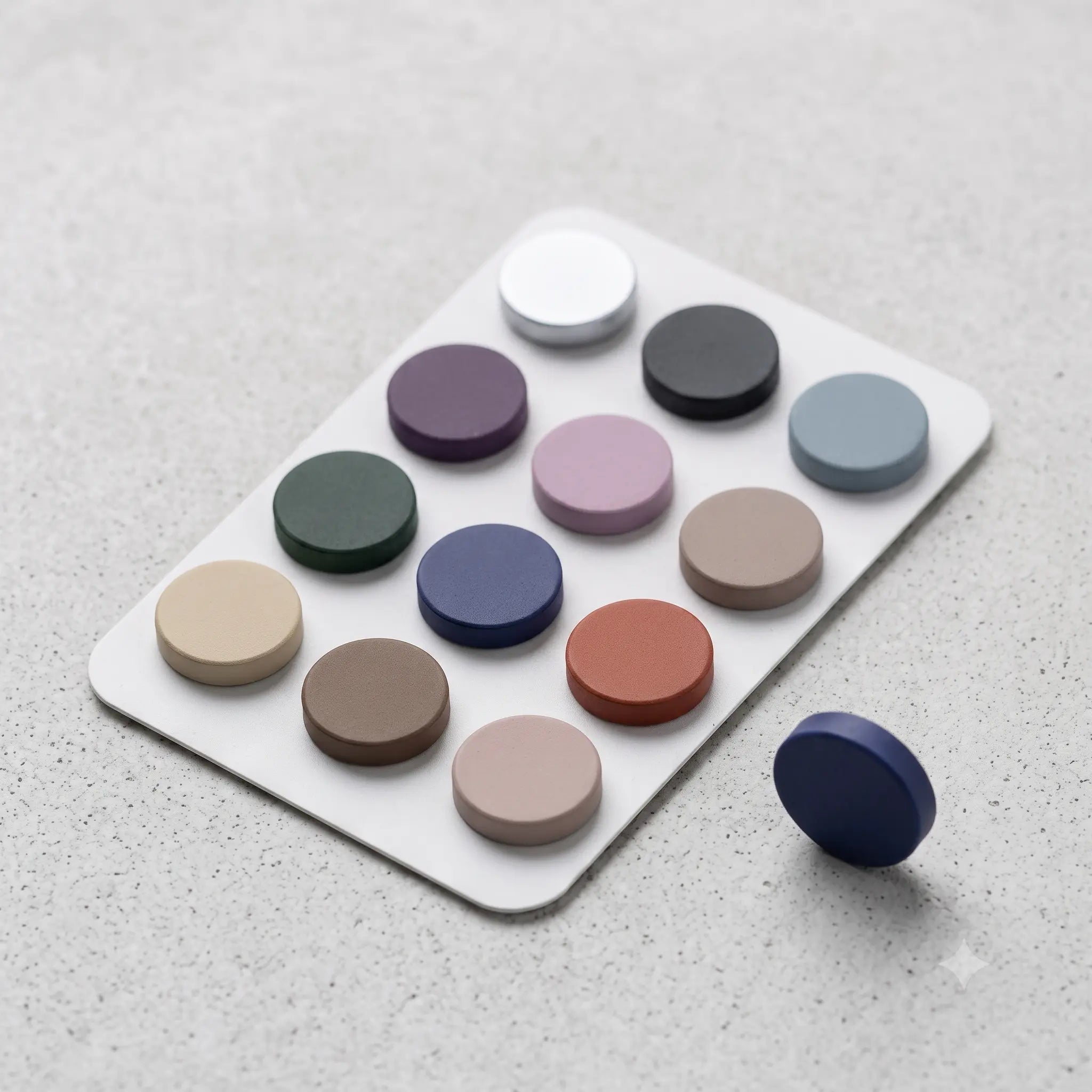 Muted Tone Brooch — Earthy Palette