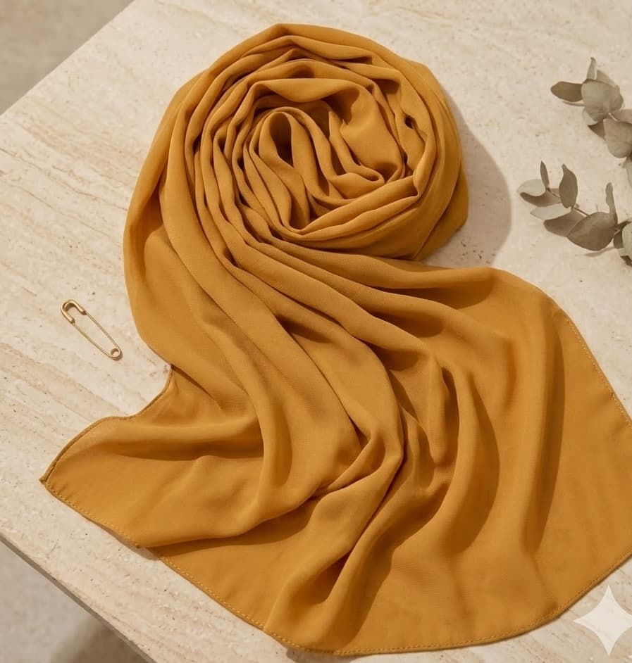 Teal Solid Georgette Hijab Scarf – Multicolor Canada