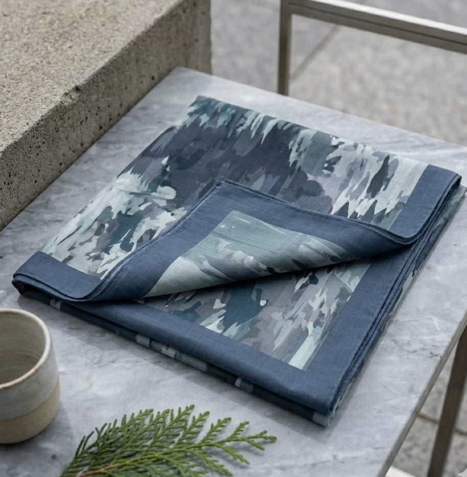 Sage Botanical Print Chiffon Scarf – Hijab Scarf Canada