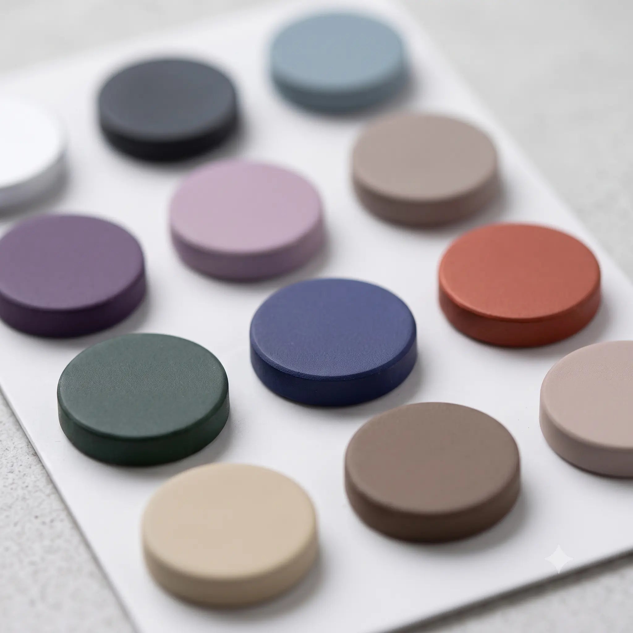 Muted Tone Brooch — Earthy Palette