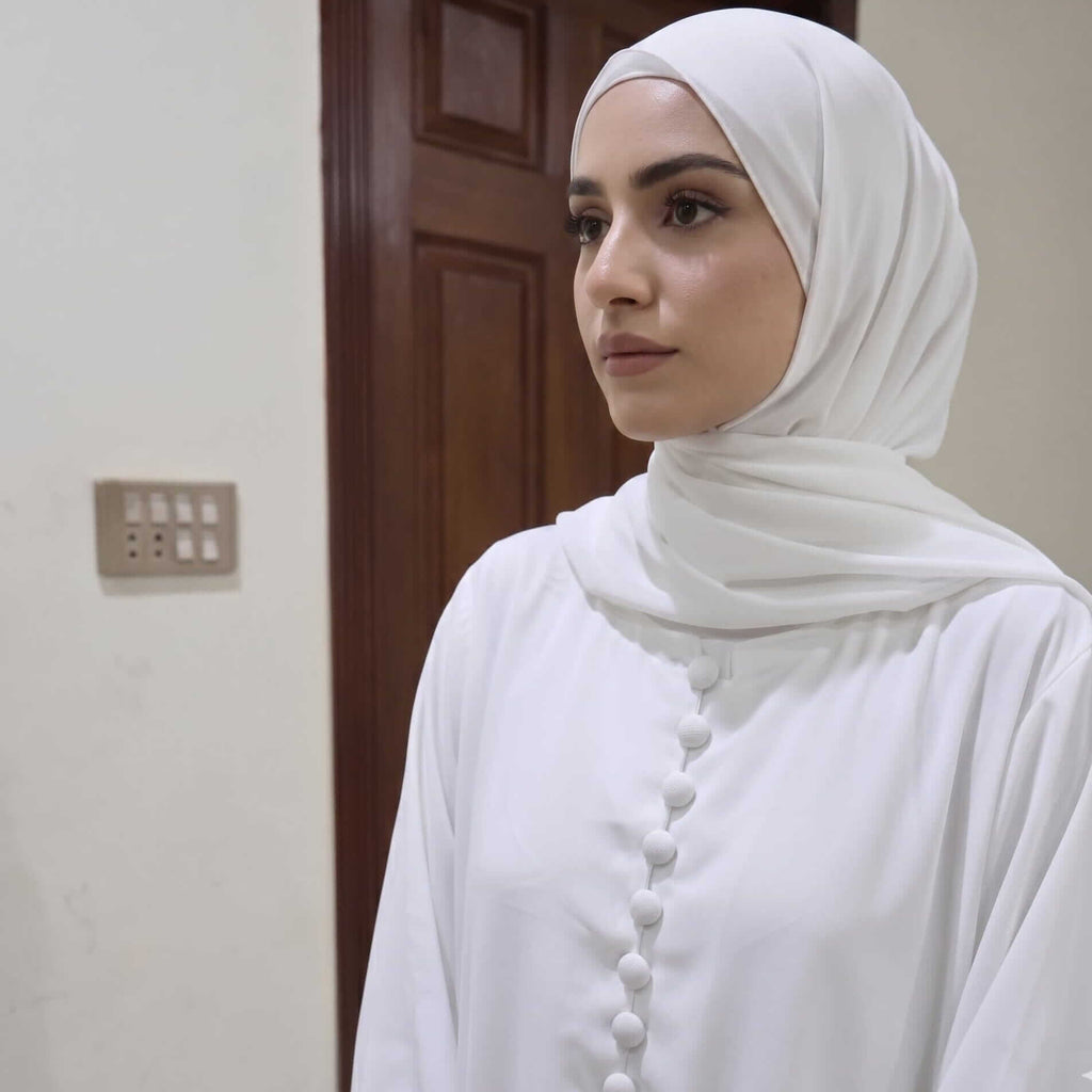 Minimalist Button-Front Abaya – Affordable Modest Fashion Canada Abaya North Abaya 