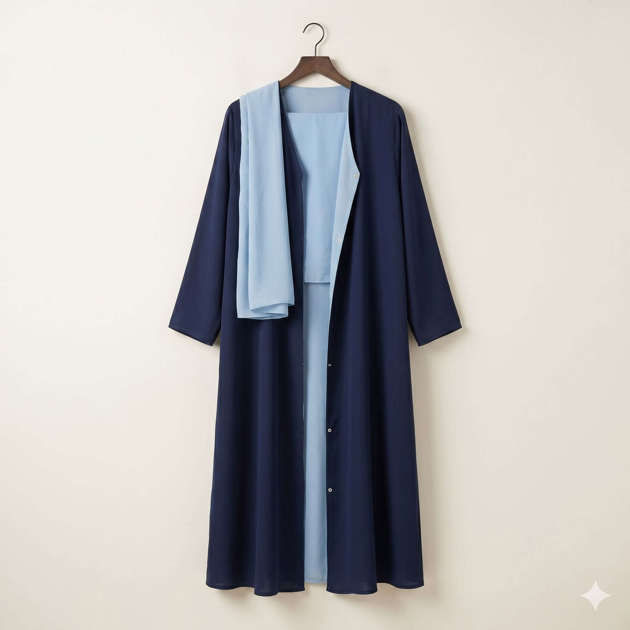 Reversible Double-Sided Abaya – Two Looks, One Price | Canada Abaya North Abaya Blue S 